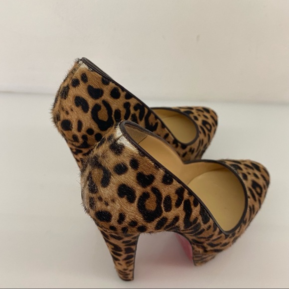 Christian Louboutin Animal Print High Heels with Platform - Picture 8 of 13